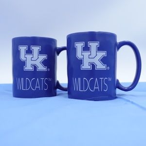 Two Kentucky Wildcats 16 oz Ceramic Mugs
